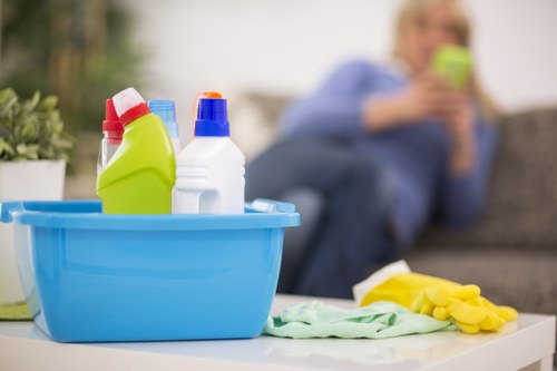Pricing breakdown for a larger carpet cleaning job in a mixed-use building